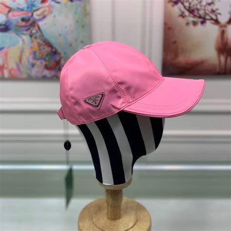 pink prada baseball cap